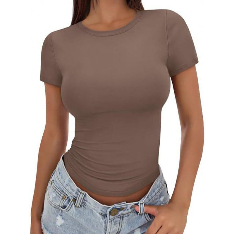 Women's Street Style Tight-fitting Short-sleeved Top